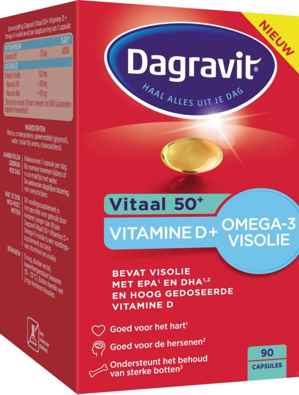 Vitaal 50+ omega/vitamine D Top Merken Winkel